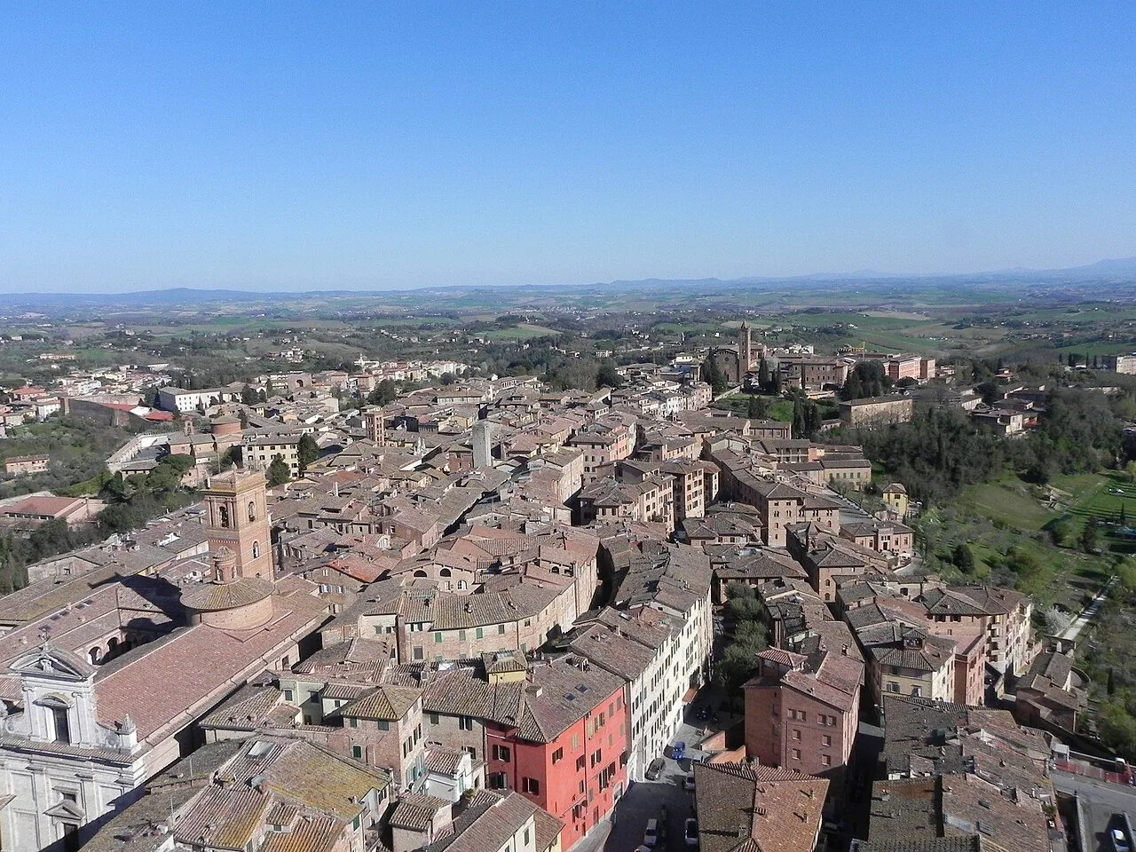 I tetti di Siena visti dall'alto